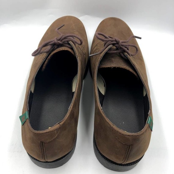 School Issue Men's Brown Leather Oxford Shoes - Picture 7 of 13
